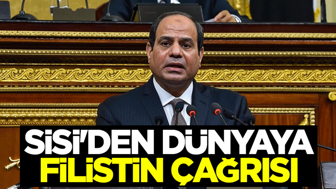 Mısır Cumhurbaşkanı Sisi'den dünyaya Filistin çağrısı