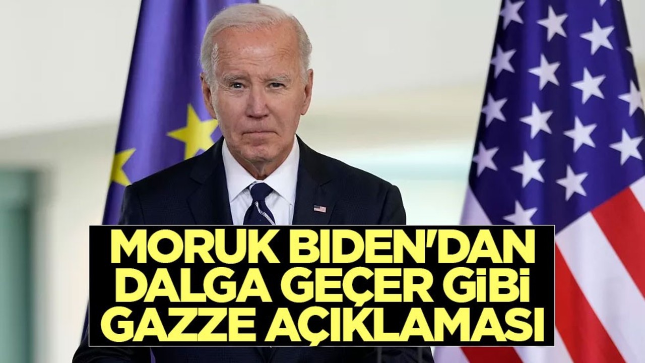 Moruk Biden'dan dalga geçer gibi Gazze açıklaması
