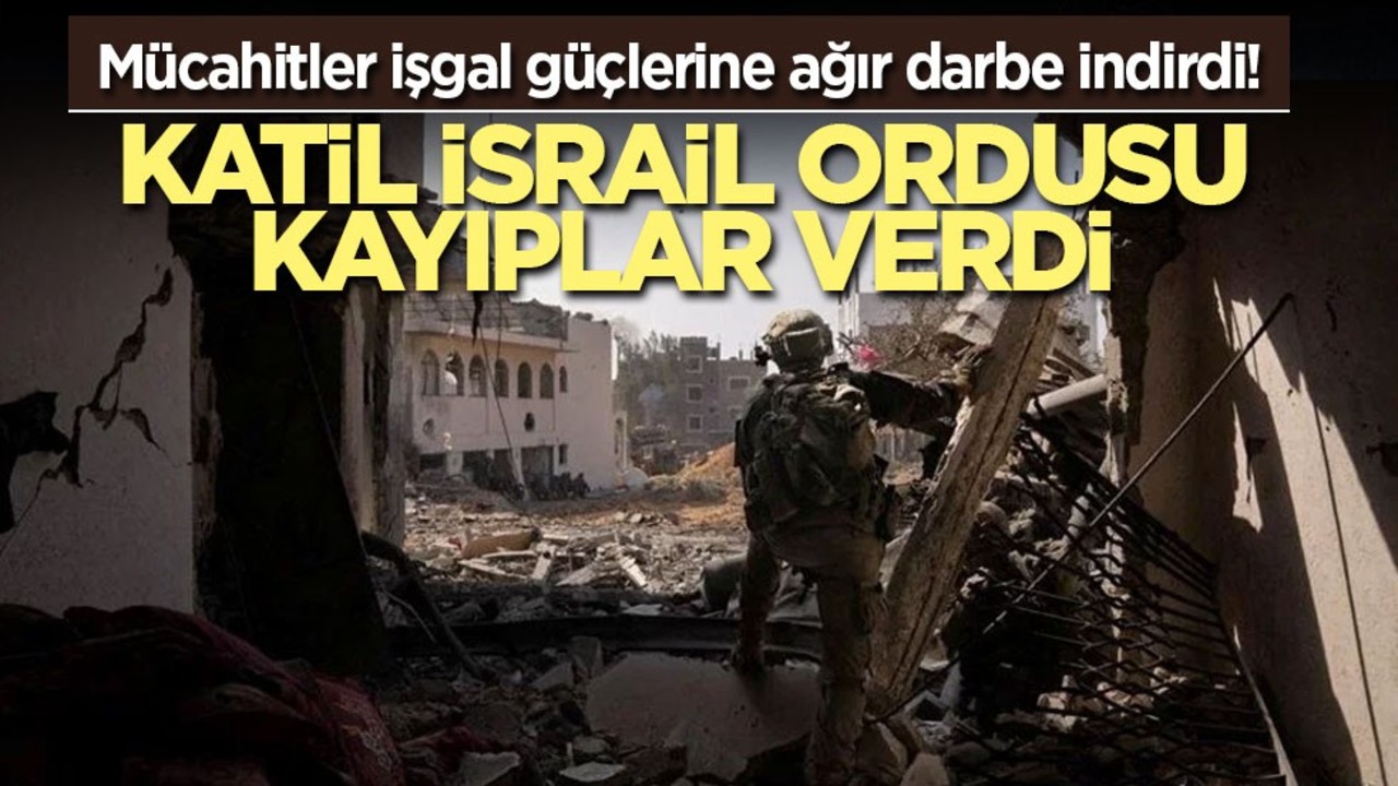 Mücahitler işgal güçlerine ağır darbe indirdi! Katil İsrail ordusu kayıplar verdi