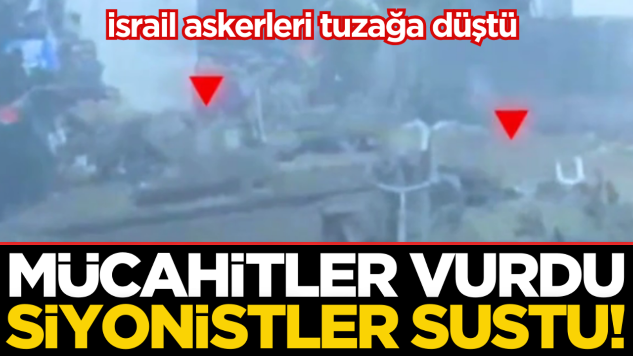 Mücahitler vurdu, siyonistler sustu! İsrail askerleri tuzağa düştü