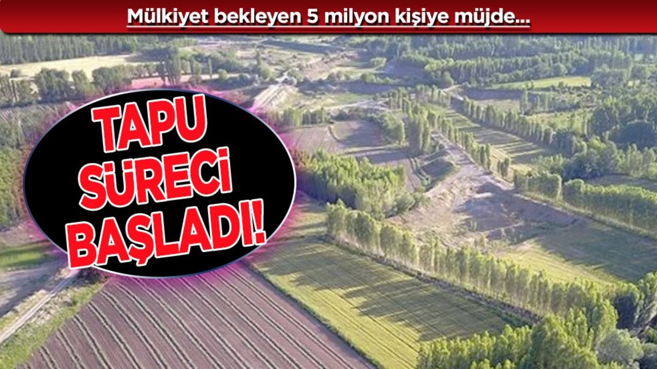 Mülkiyet bekleyen 5 milyon kişiye müjde! 2025 yılı sonuna kadar: 2B arazilerinde tapu süreci başladı