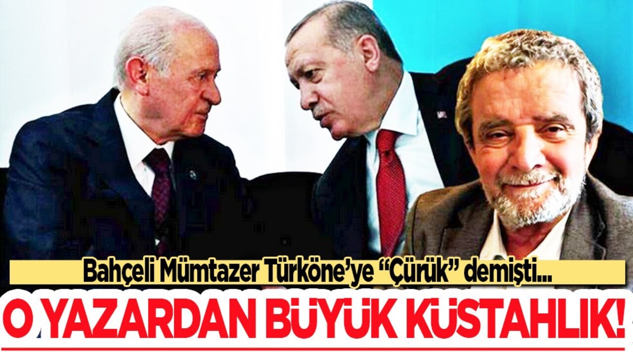 Mümtaz'er Türköne bu kez: MHP lideri Bahçeli, kaybetmeyi göze aldı diyerek küstahlık yaptı
