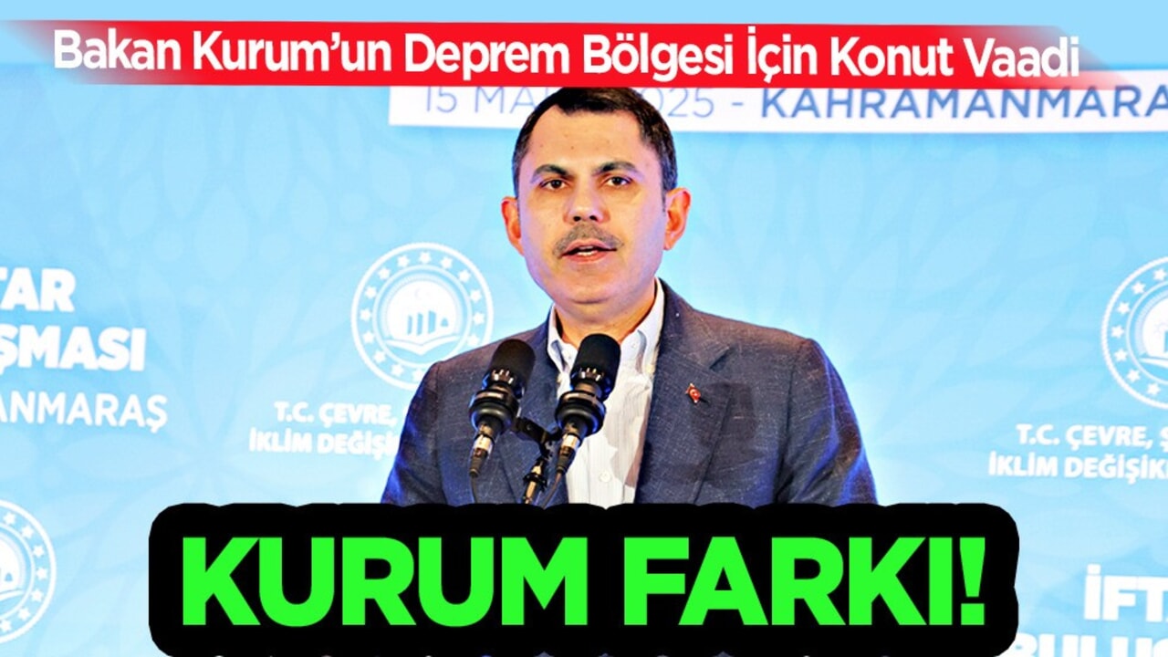 Murat kurum: Deprem bölgesi yarım milyon yuvayı tamamlayacağız! Konut müjdesi verdi