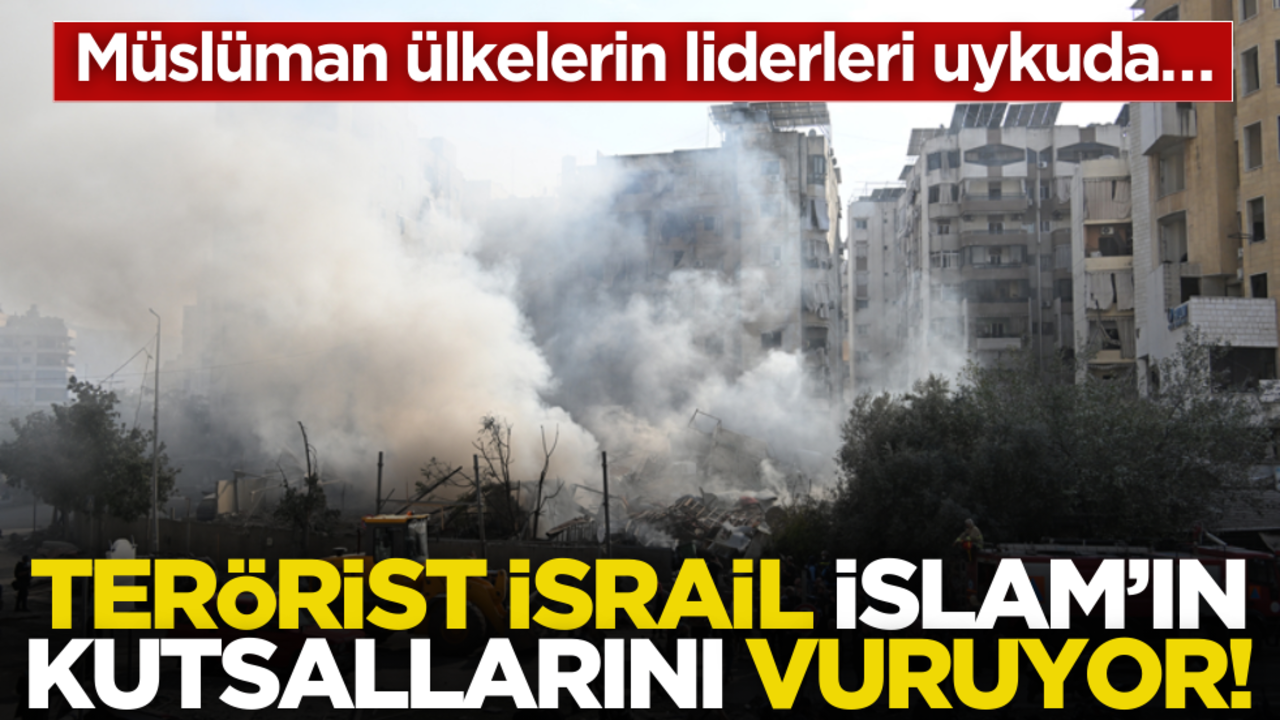 Müslüman ülkelerin liderleri uykuda… Terörist İsrail İslam’ın kutsallarını vuruyor!