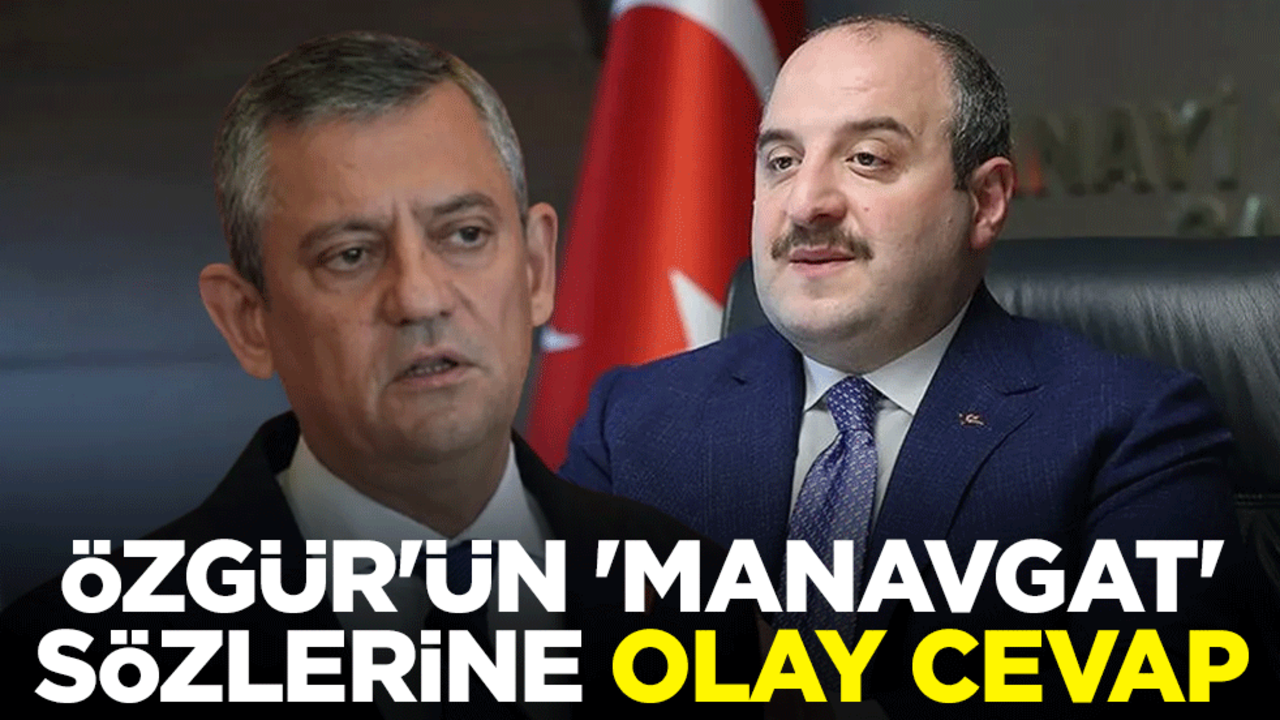 Mustafa Varank'tan Özgür Özel'in 'Manavgat' sözlerine olay cevap
