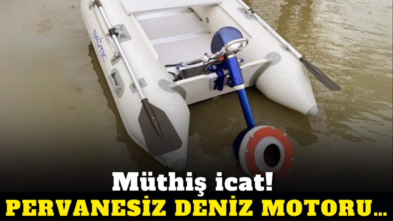 Müthiş icat! Pervanesiz deniz motoru…