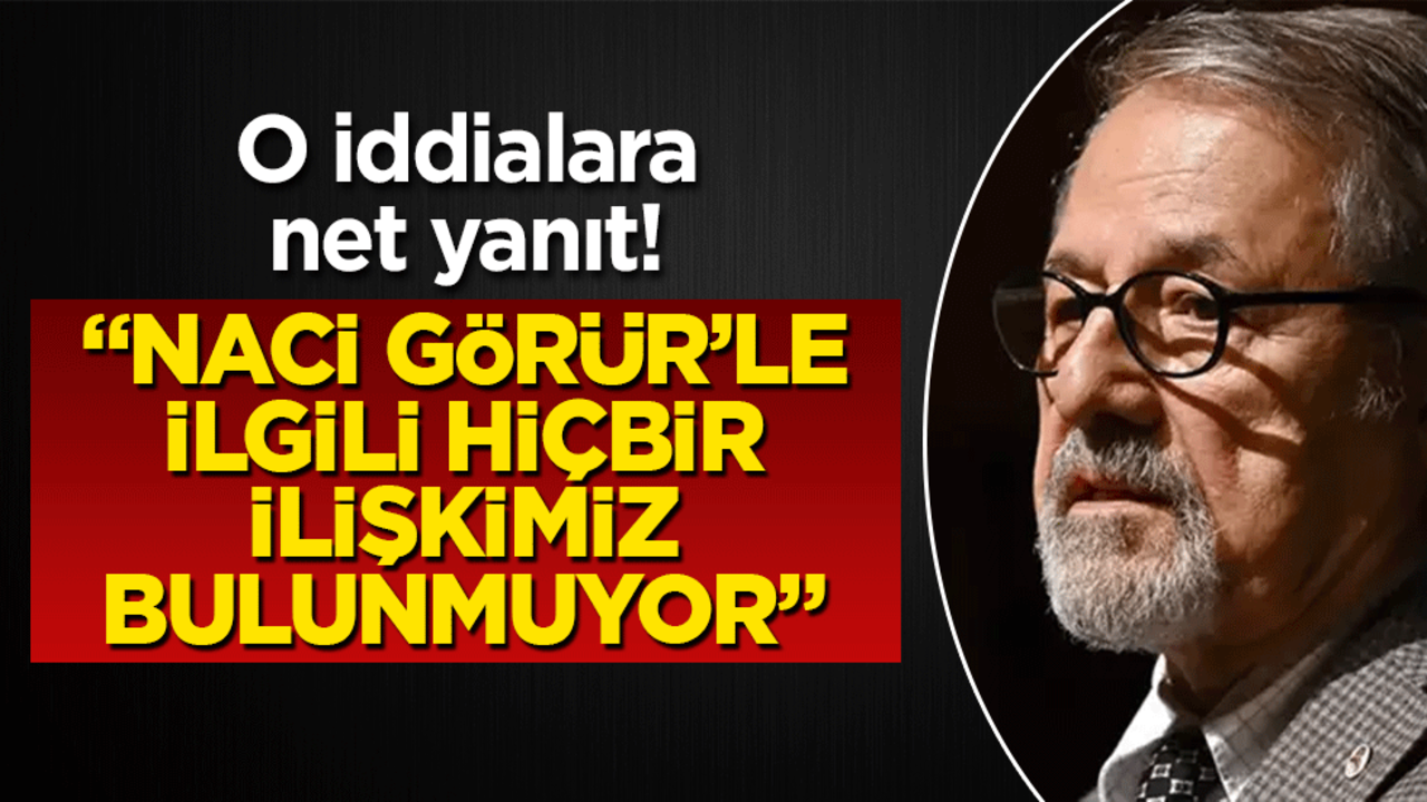 Naci Görür ismi üzerinden pazarlama yapıldığı iddialarına net yanıt!