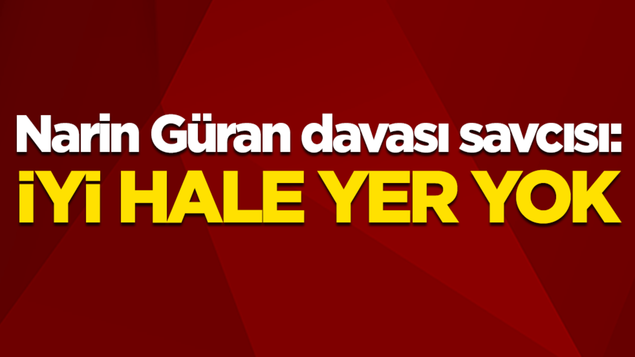 Narin Güran davası savcısı: İyi hale yer yok