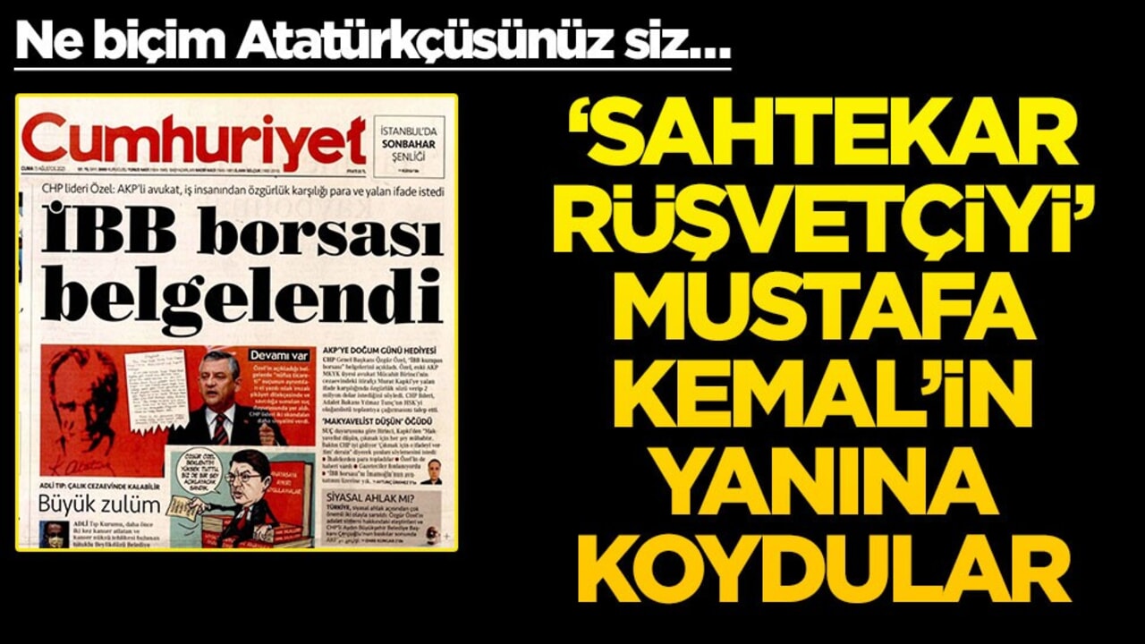 Ne biçim Atatürkçüsünüz siz… Rüşvet, dolandırıcılık, evrakta sahtekarlıktan hükümlü olan adamın dilekçesini Mustafa Kemal'in yanına koydular