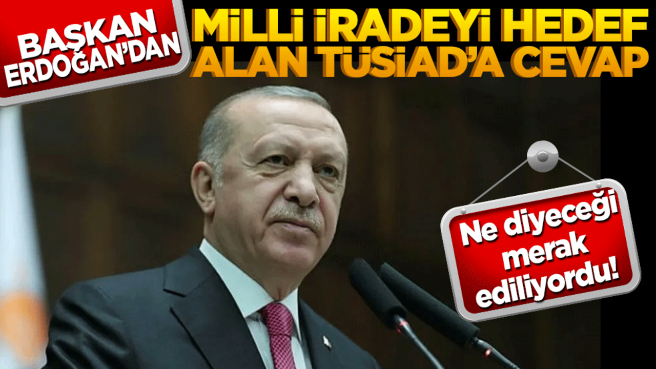 Ne diyeceği merak ediliyordu! Başkan Erdoğan milli iradeyi hedef alan TÜSİAD’a cevap