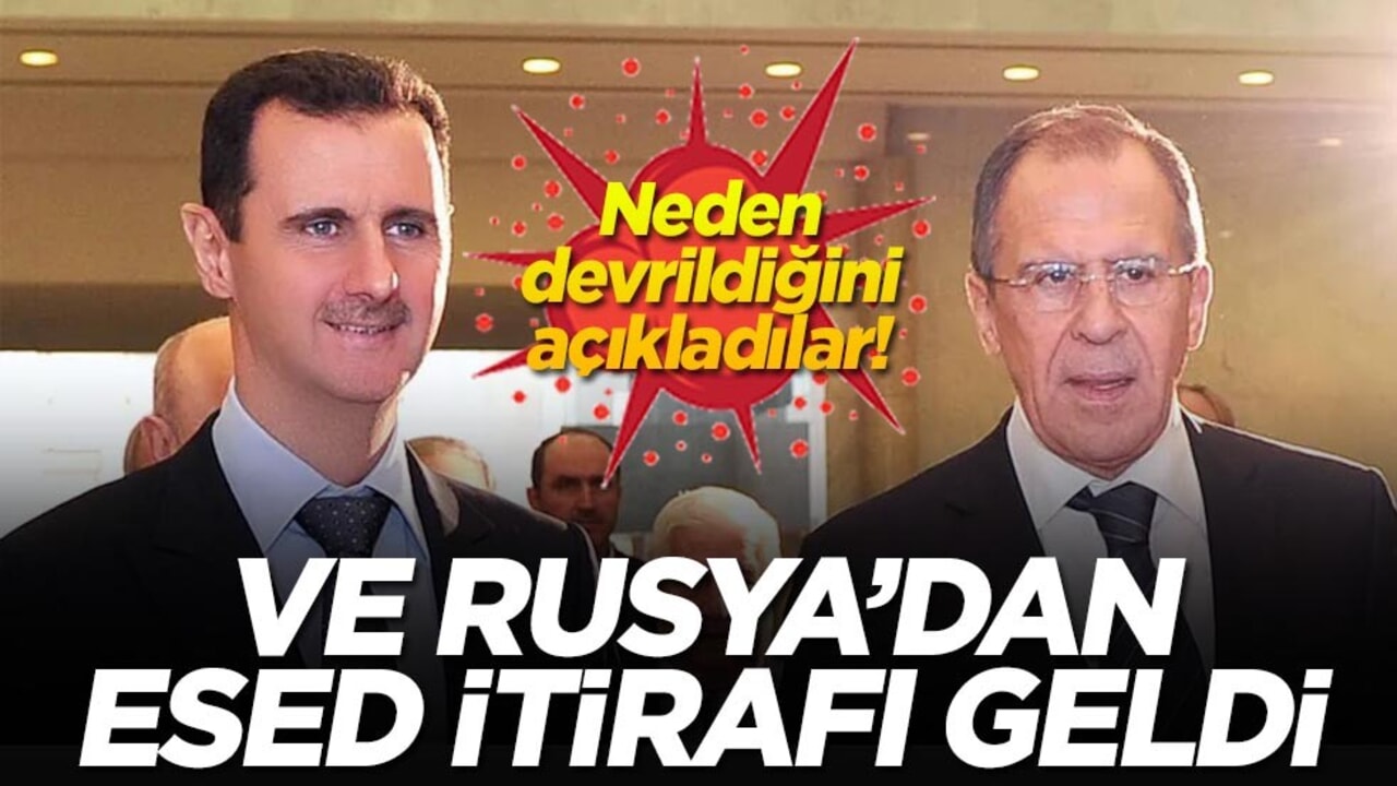 Neden devrildiğini açıkladılar! Ve Rusya'dan Esed itirafı geldi