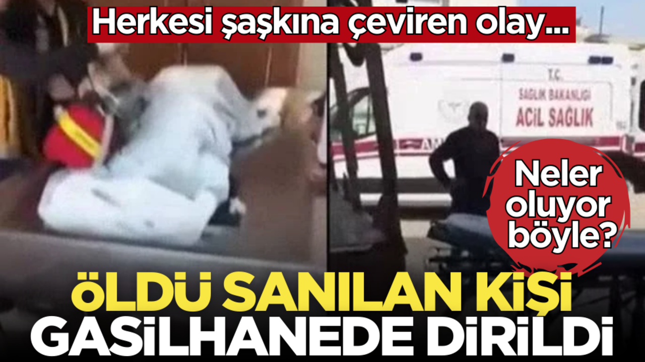 Neler oluyor böyle? Herkes şaşkına döndü… Öldü sanılan kişi gasilhanede yıkanırken dirildi!