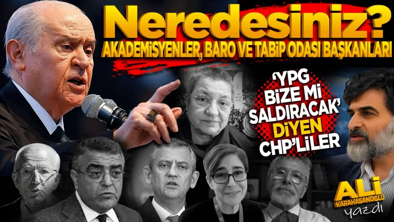 Neredesiniz, akademisyenler, baro ve tabip odası başkanları