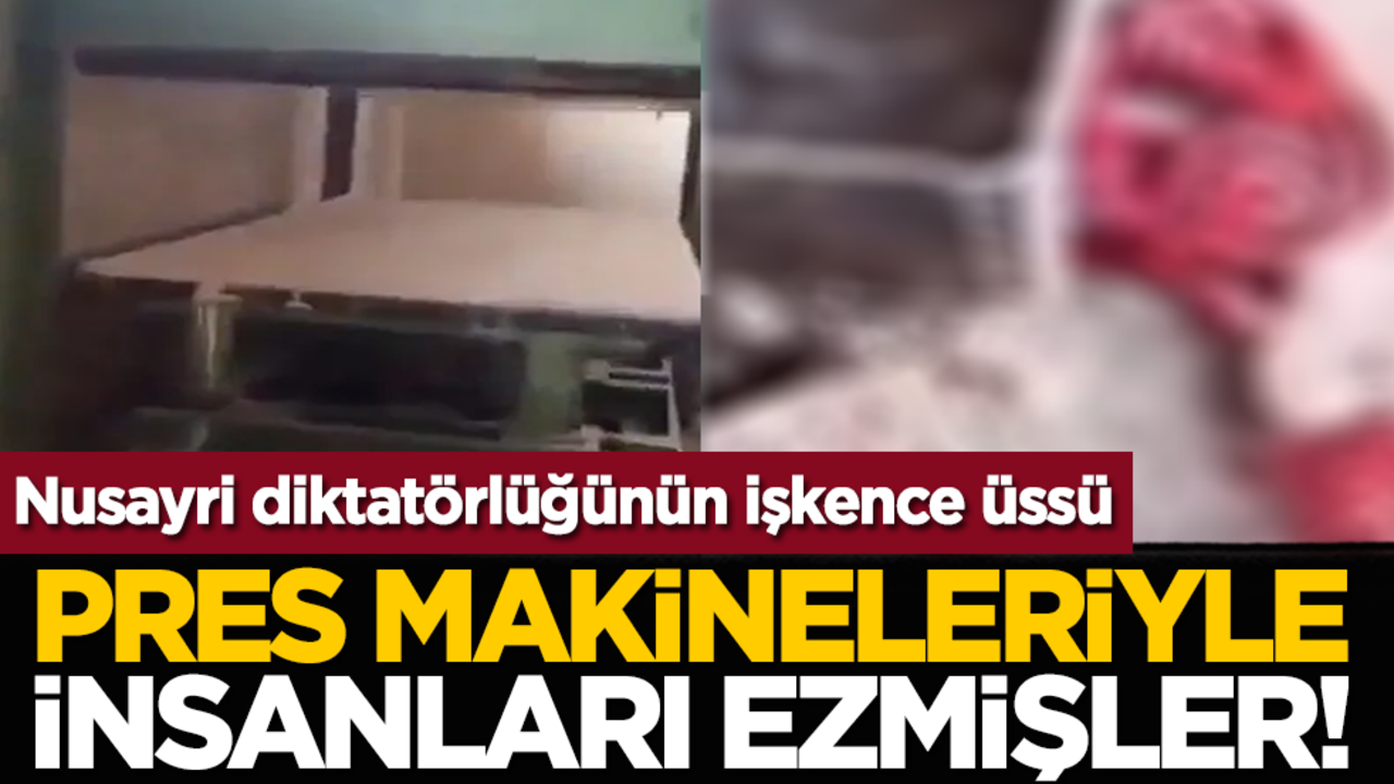 Nusayri diktatörlüğünün işkence üssü: Pres makineleriyle insanları ezmişler!