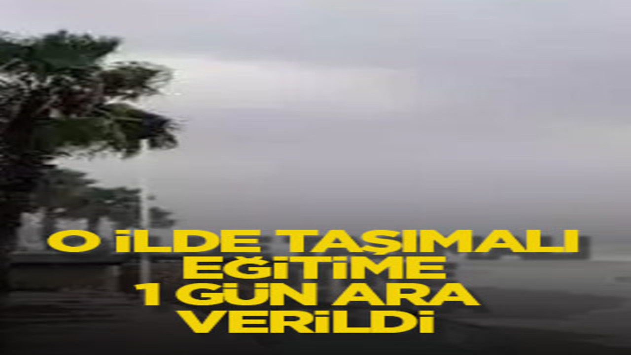 O ilde taşımalı eğitime 1 gün ara verildi