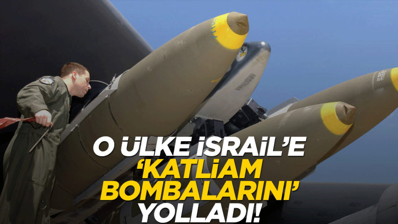 O ülke İsrail'e "katliam bombalarını" yolladı!