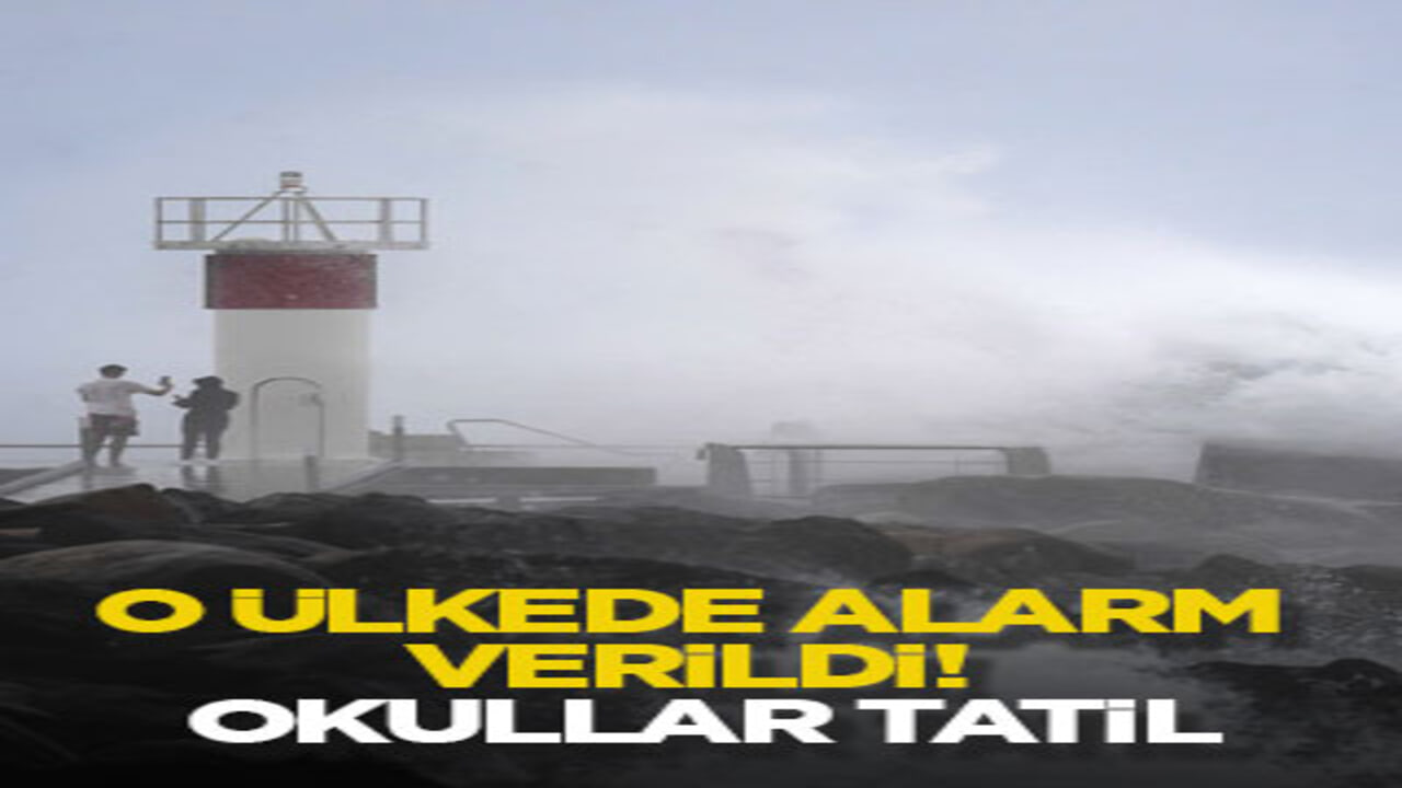 O ülkede alarm verildi! Okullar tatil