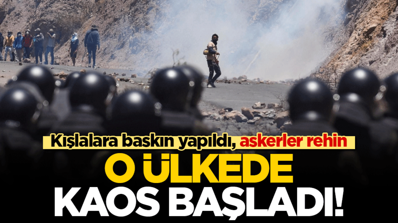 O ülkede kaos başladı! Kışlalara baskın yapıldı, askerler rehin