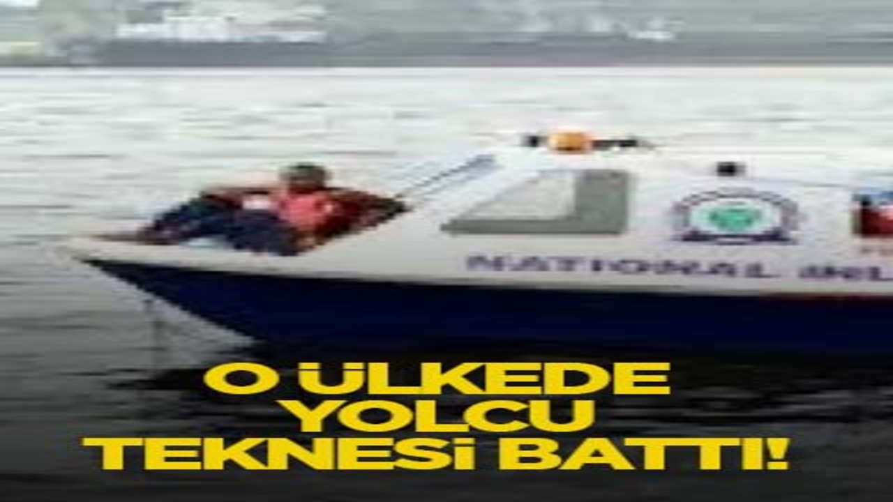 O ülkede yolcu teknesi battı!