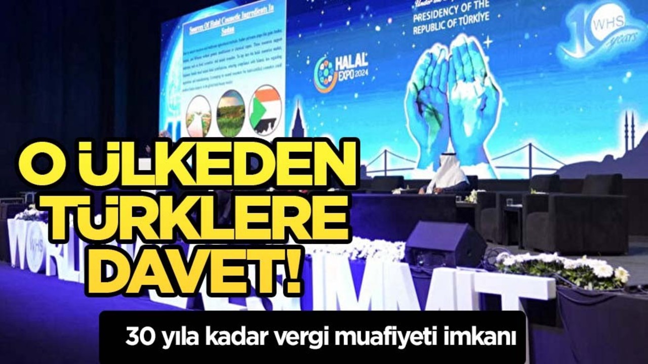 O ülkeden Türklere davet çağrısı: 30 yıla kadar vergi muafiyeti imkanı