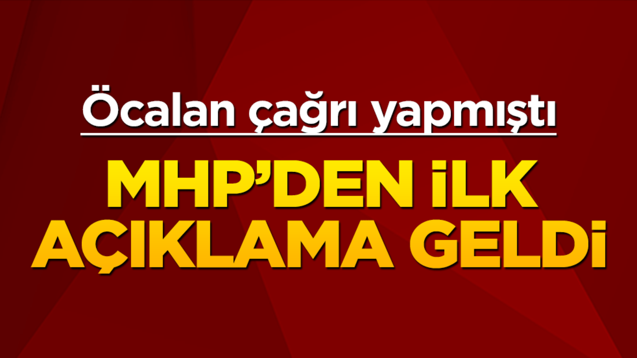 Öcalan'ın çağrısı sonrası MHP'den ilk açıklama geldi!