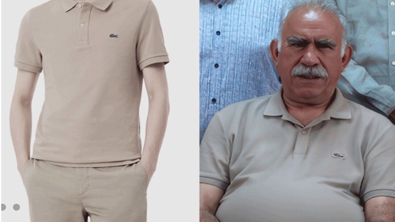 Öcalan'ın giydiği Lacoste tişörte sipariş yağmuru. Arkasında ne var?
