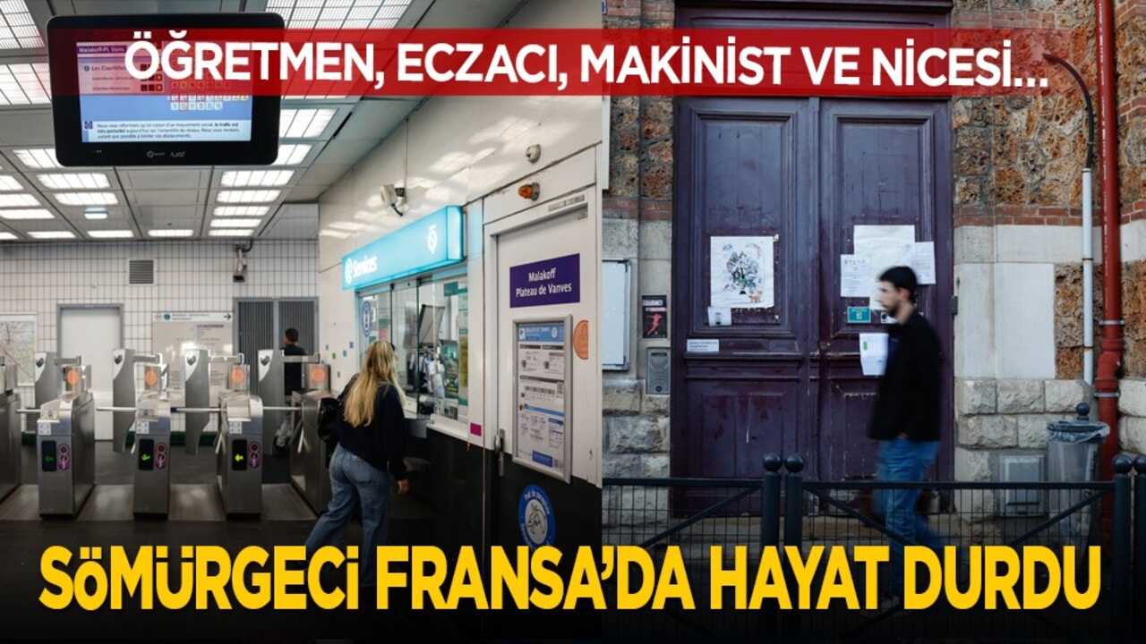 Öğretmen, eczacı, makinist ve nicesi… Sömürgeci Fransa’da hayat durdu
