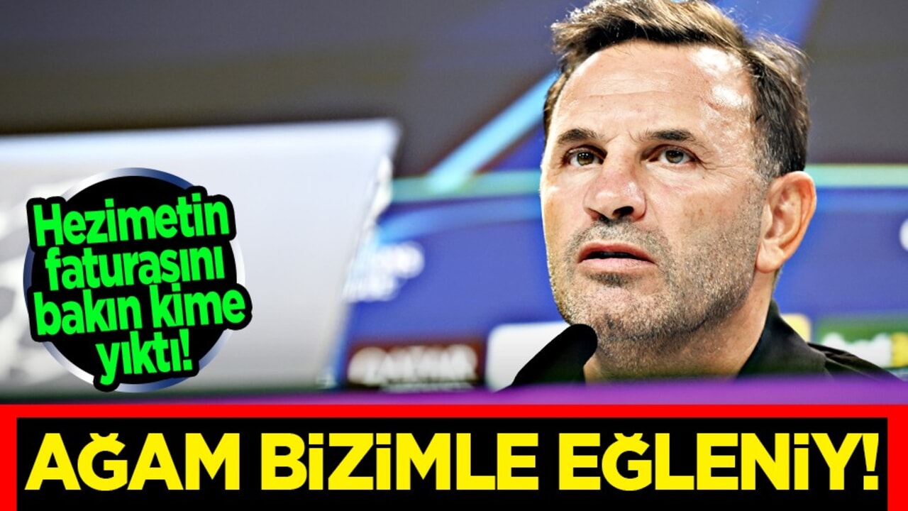 Okan Buruk hezimetin faturasını bakın kime yıktı! Taraftarlar bile ortalığı katıp karıştırdı... Sosyal medya yıkılmışken... 