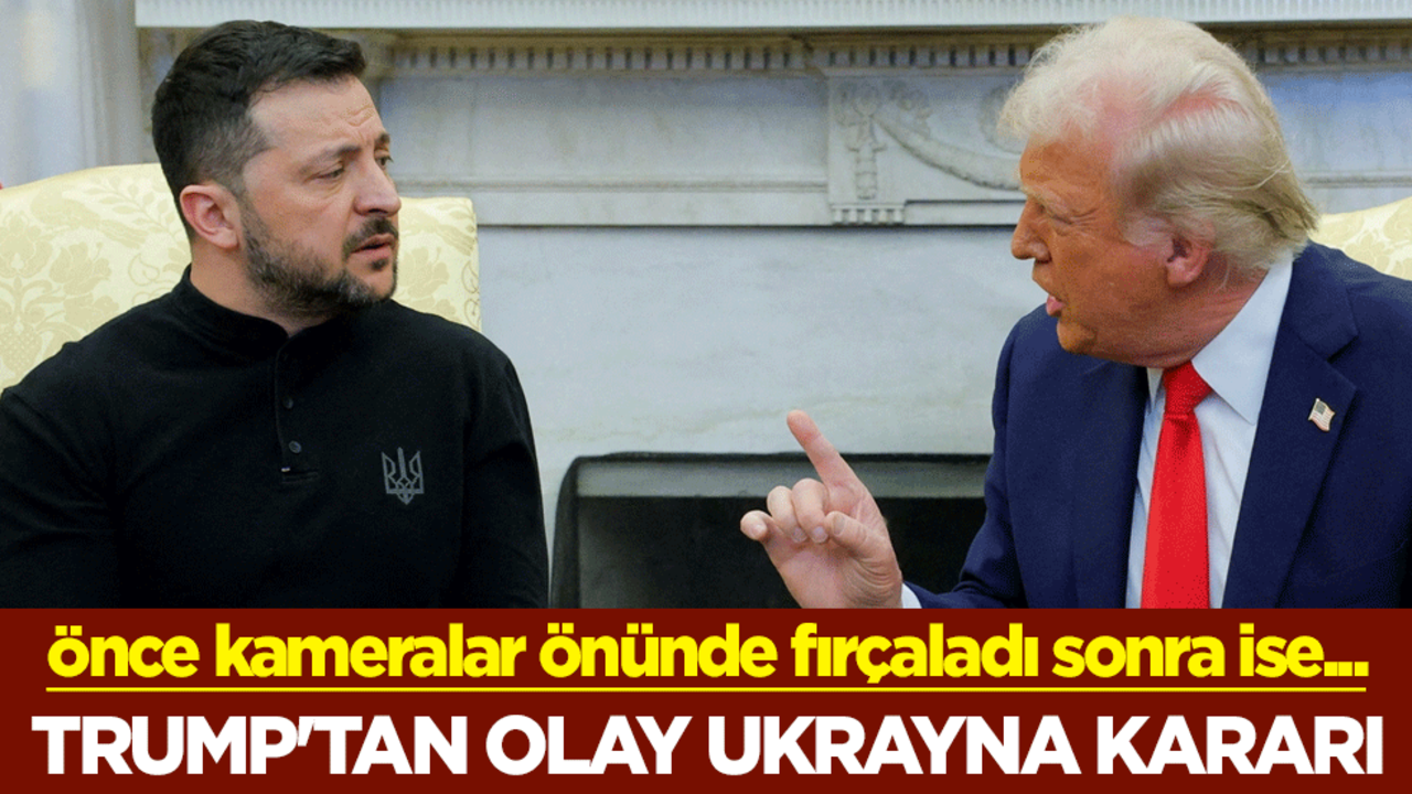 Önce kameralar önünde fırçaladı sonra ise... Trump'tan olay Ukrayna kararı