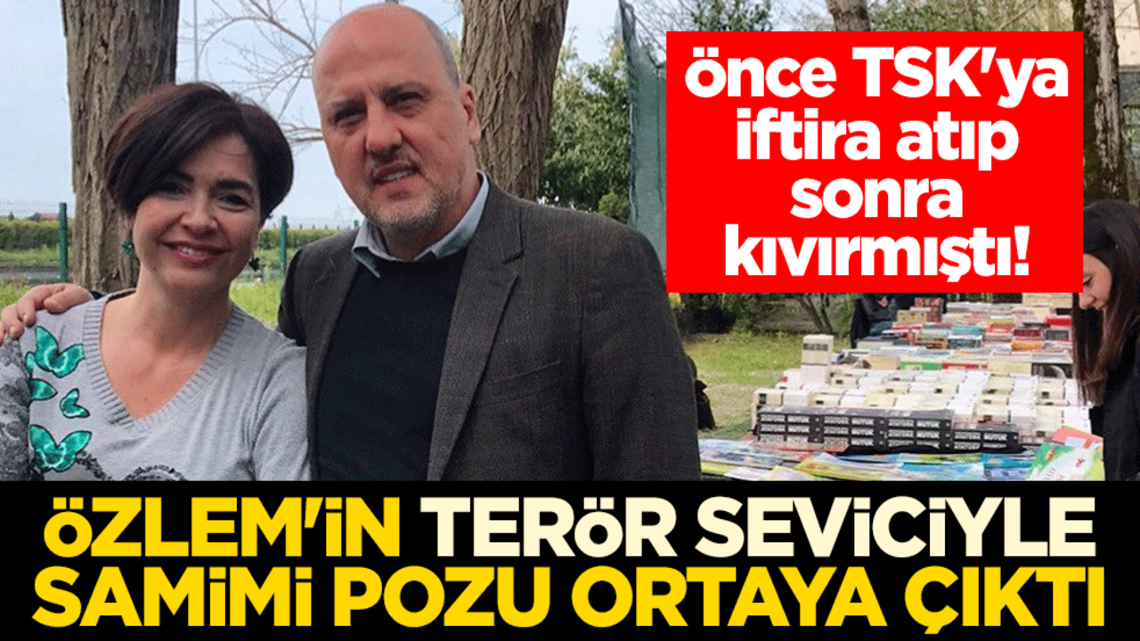 Önce TSK'ya iftira atıp sonra kıvırmıştı! Özlem Gürses'in terör sevici Ahmet Şık'la samimi pozu ortaya çıktı