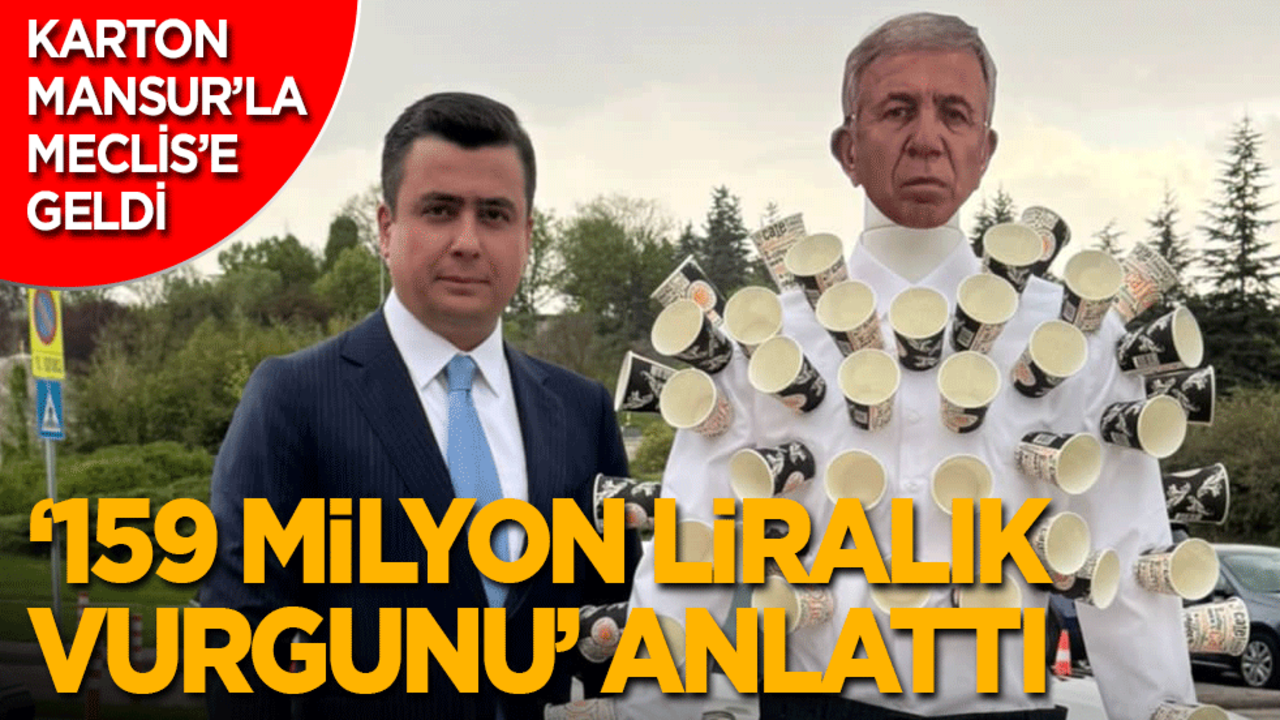 Osman Gökçek Meclis’e 'Karton Mansur’la geldi, 159 milyonluk vurgunu anlattı