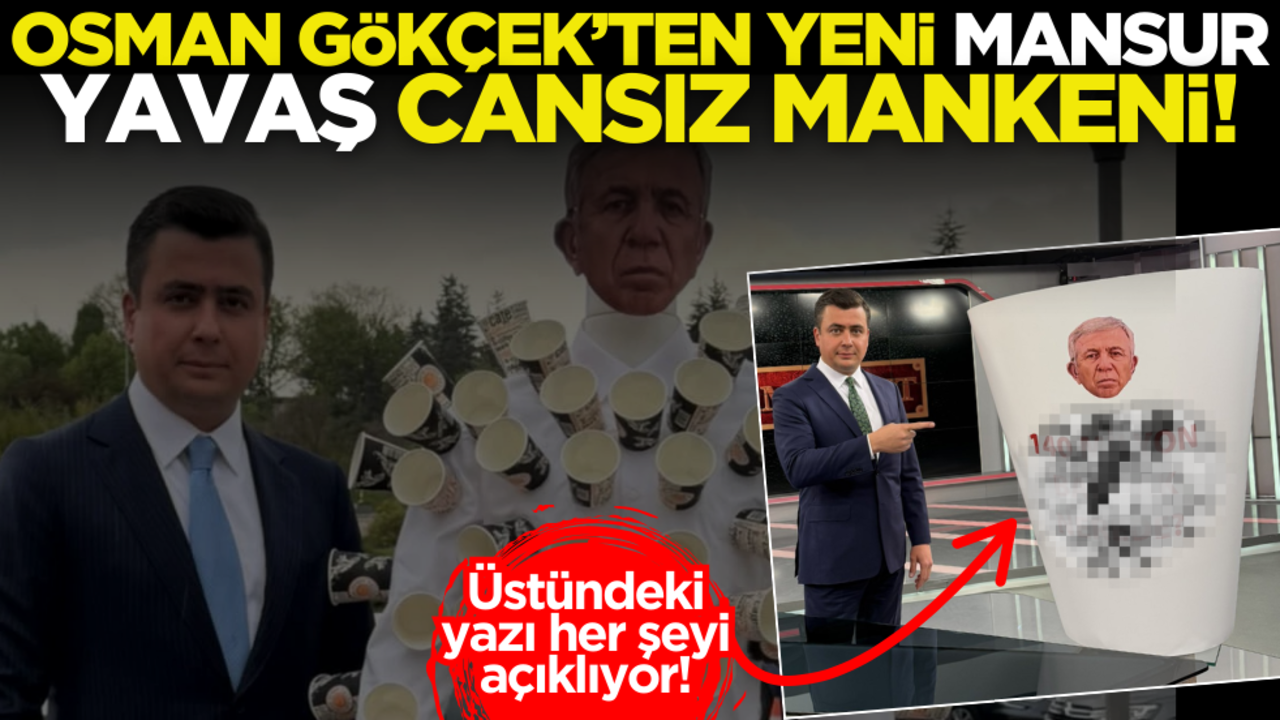 Osman Gökçek yeni Mansur Yavaş mankenini tanıttı! Üstündeki yazı her şeyi açıklıyor
