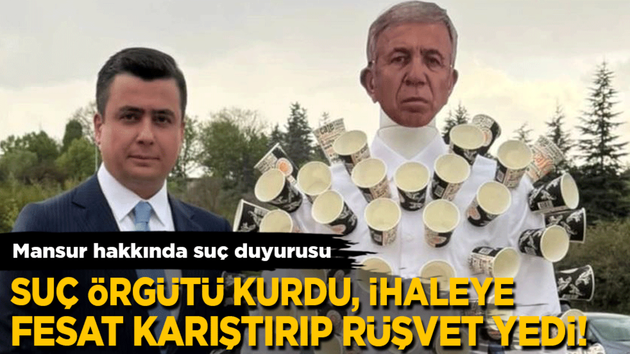 Osman Gökçek'ten Mansur hakkında suç duyurusu: Suç işlemek amacıyla örgüt kurdu, ihaleye fesat karıştırıp rüşvet yedi!