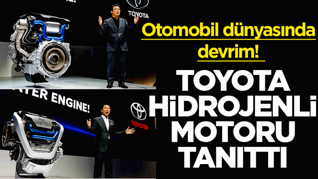 Otomobil dünyasında devrim! Toyota suyla çalışan motorunu tanıttı