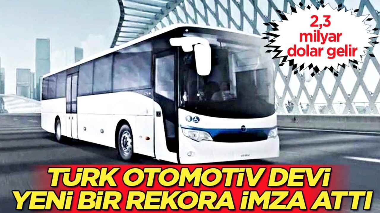 Otomotiv sektöründe bir yeni rekor daha: Türkiye'ye gelir elde ettiler! Temsa imza attı