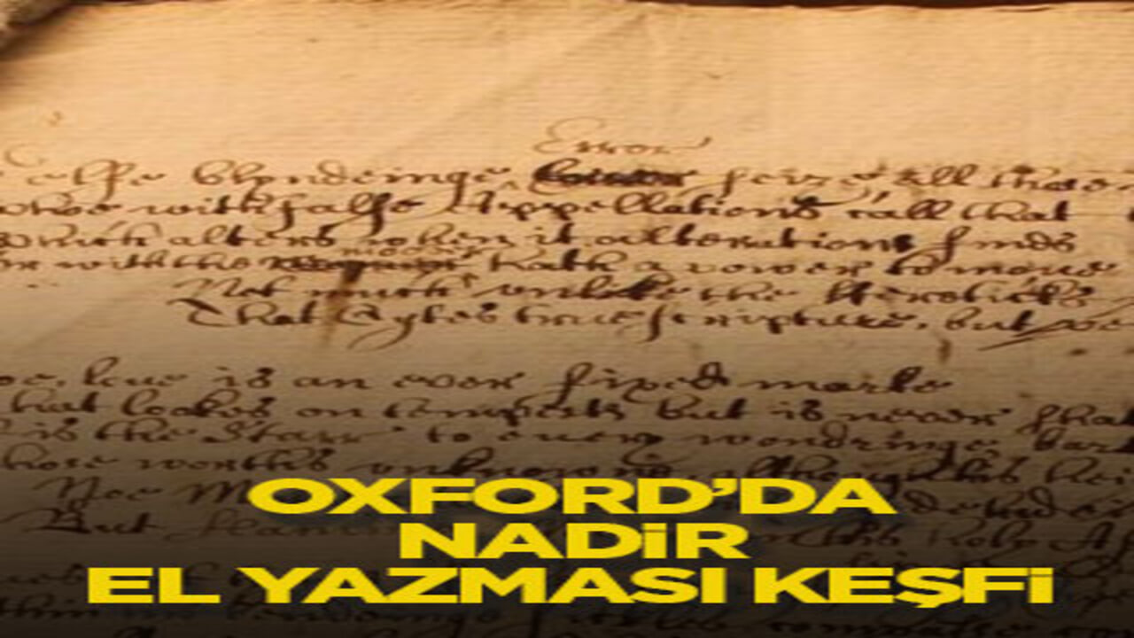 Oxford’da nadir el yazması keşfi
