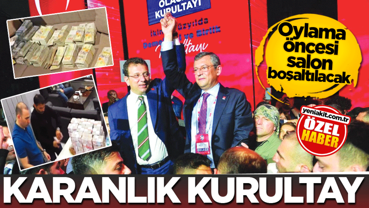 Oylama öncesi salon boşaltılacak! Karanlık Kurultay