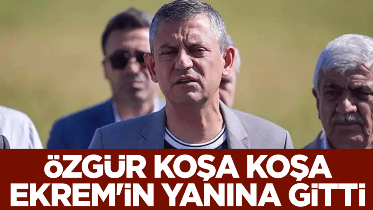 Özgür koşa koşa Ekrem'in yanına gitti