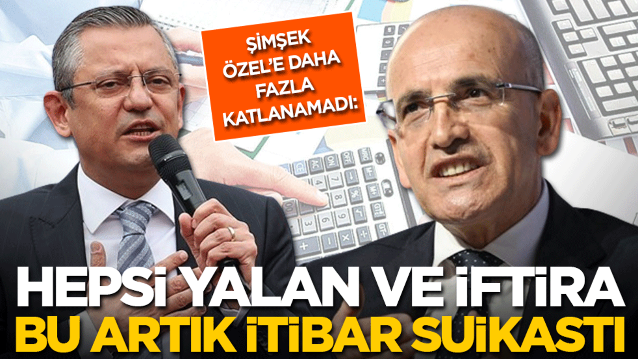 Özgür Özel, Mehmet Şimşek'i kızdırdı: Bu doğrudan itibar suikastı! Hepsi yalan ve iftira