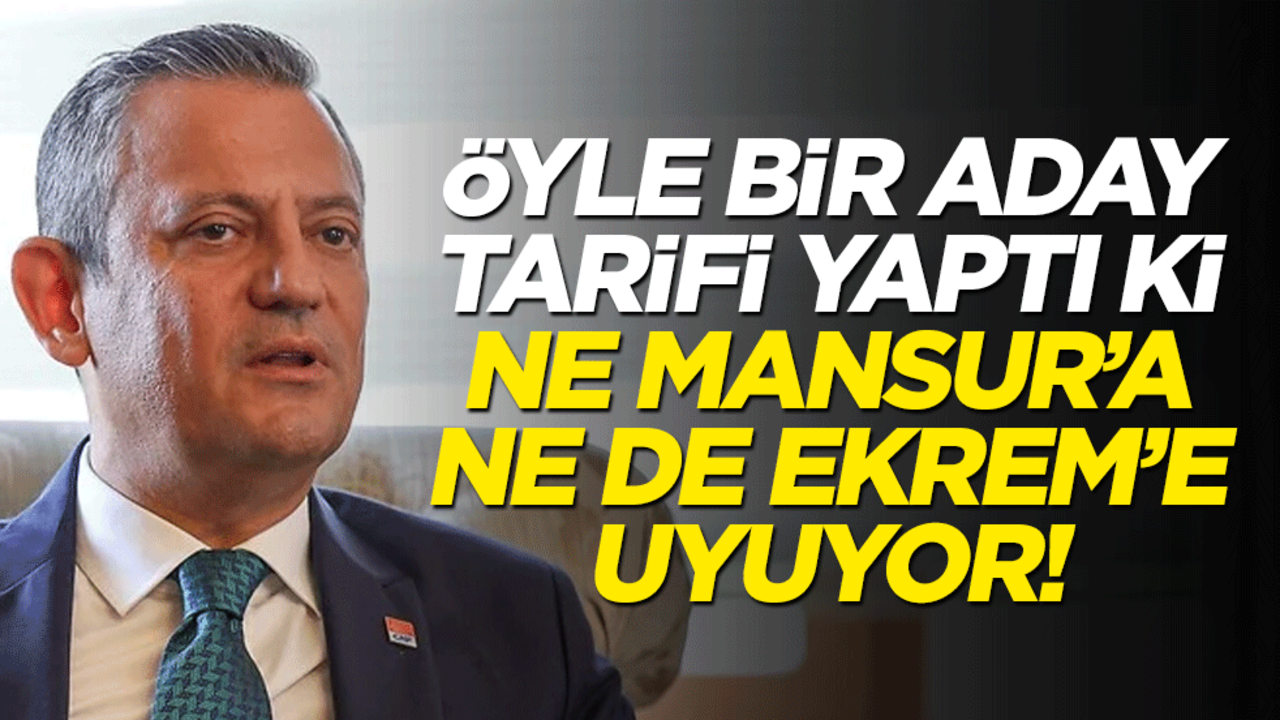 Özgür Özel öyle bir aday tarifi yaptı ki… Ekrem de Mansur da bu tarife uymuyor!