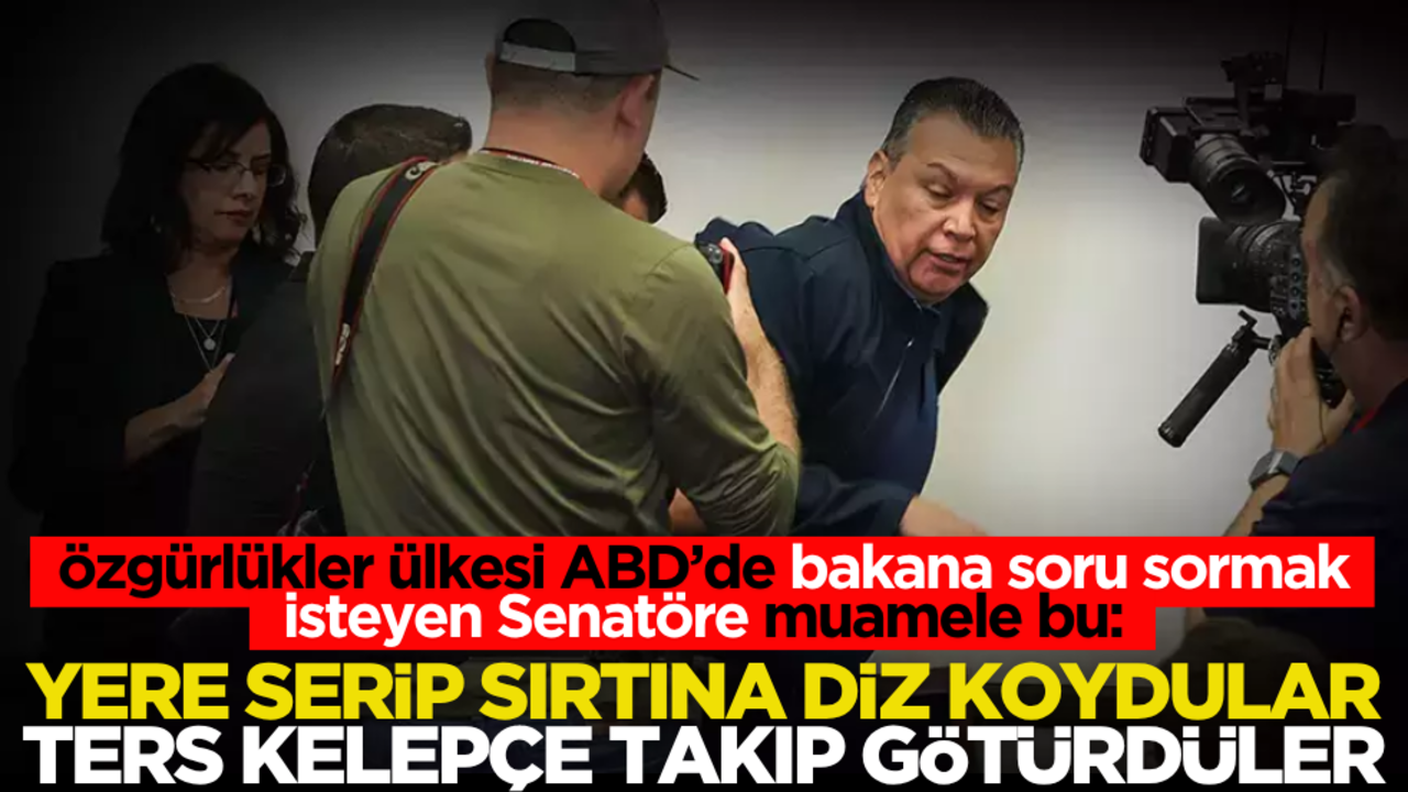 Özgürlükçü ABD’de bakana soru sormak isteyen senatör zorla dışarı çıkarıldı