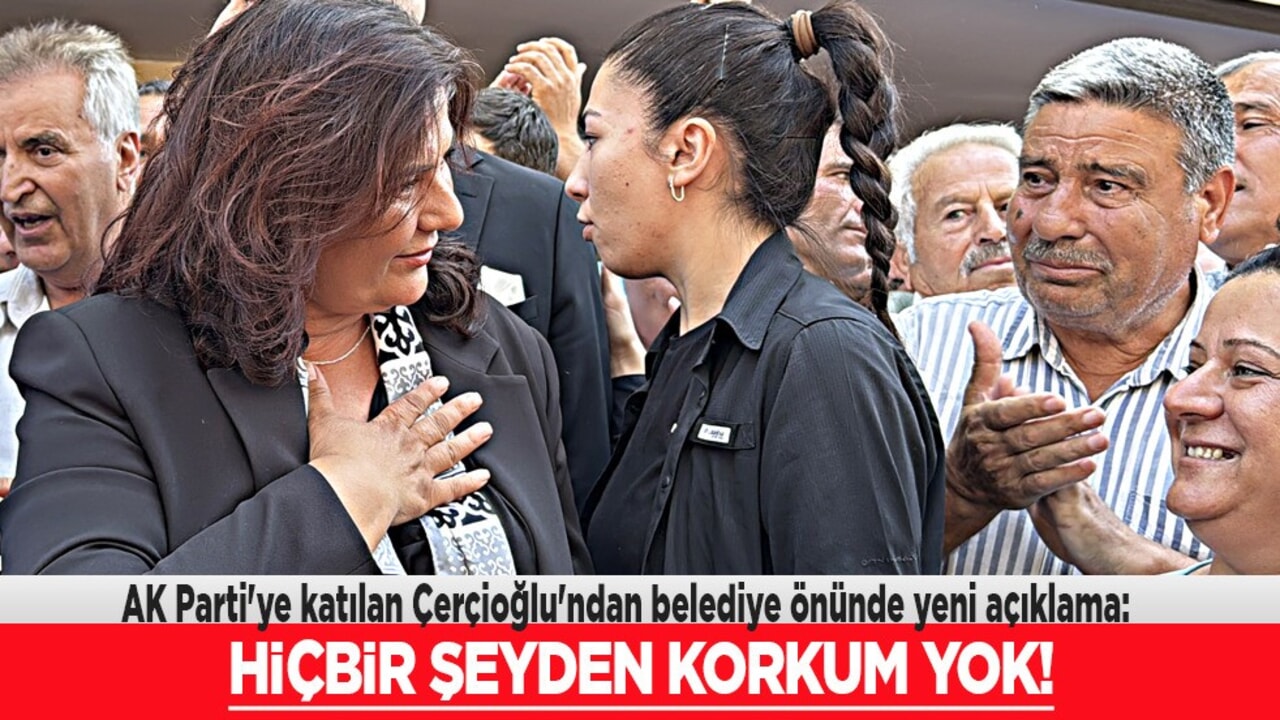 Özlem Çerçioğlu'ndan belediye önünde yeni açıklama: Hiçbir şeyden korkum yok!