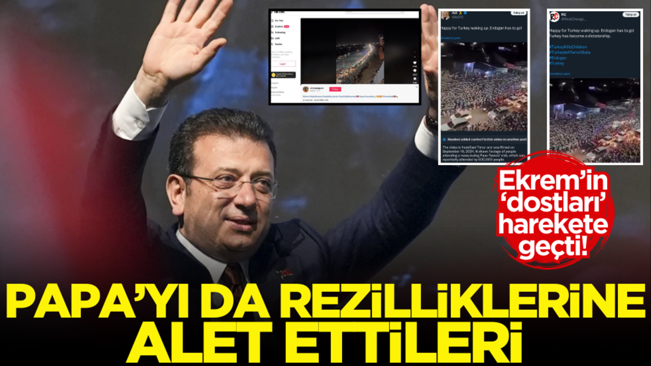 Papa’yı da rezilliklerine alet ettiler