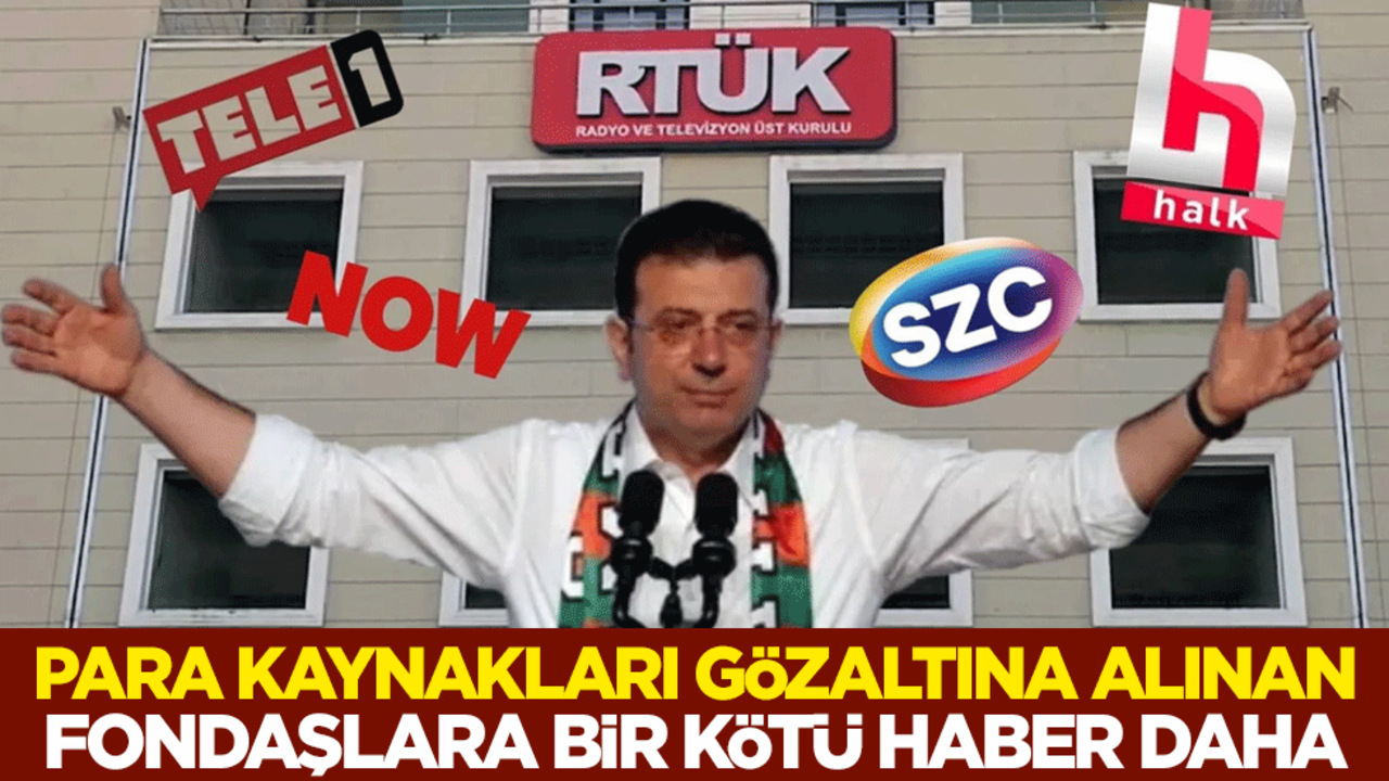 Para kaynakları gözaltına alınan NOW TV, SZC TV, HALK TV ve Tele 1'e bir kötü haber daha