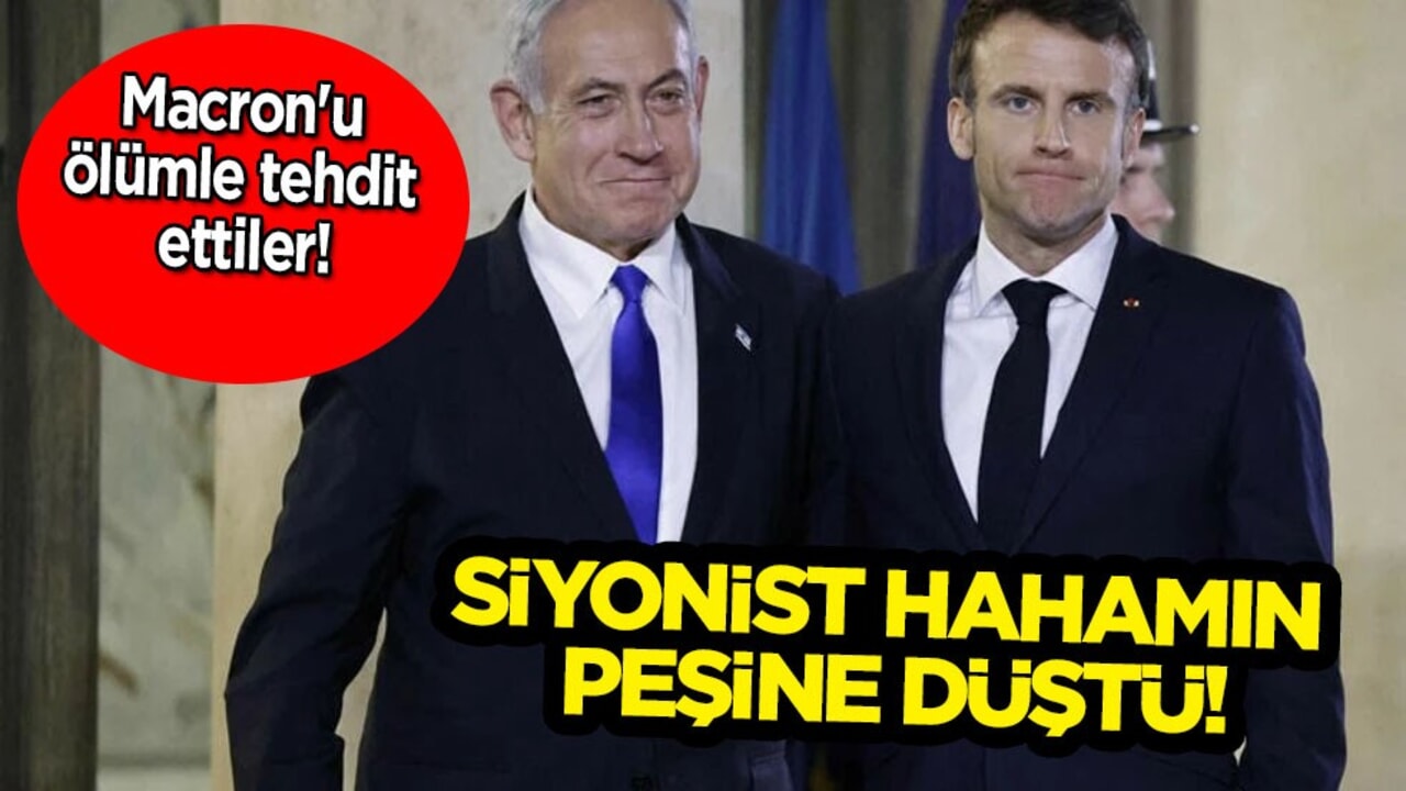Macron'u ölümle tehdit etti: Paris tehdit eden siyonist hahamın peşine düştü! Beklenmedik çağrı!