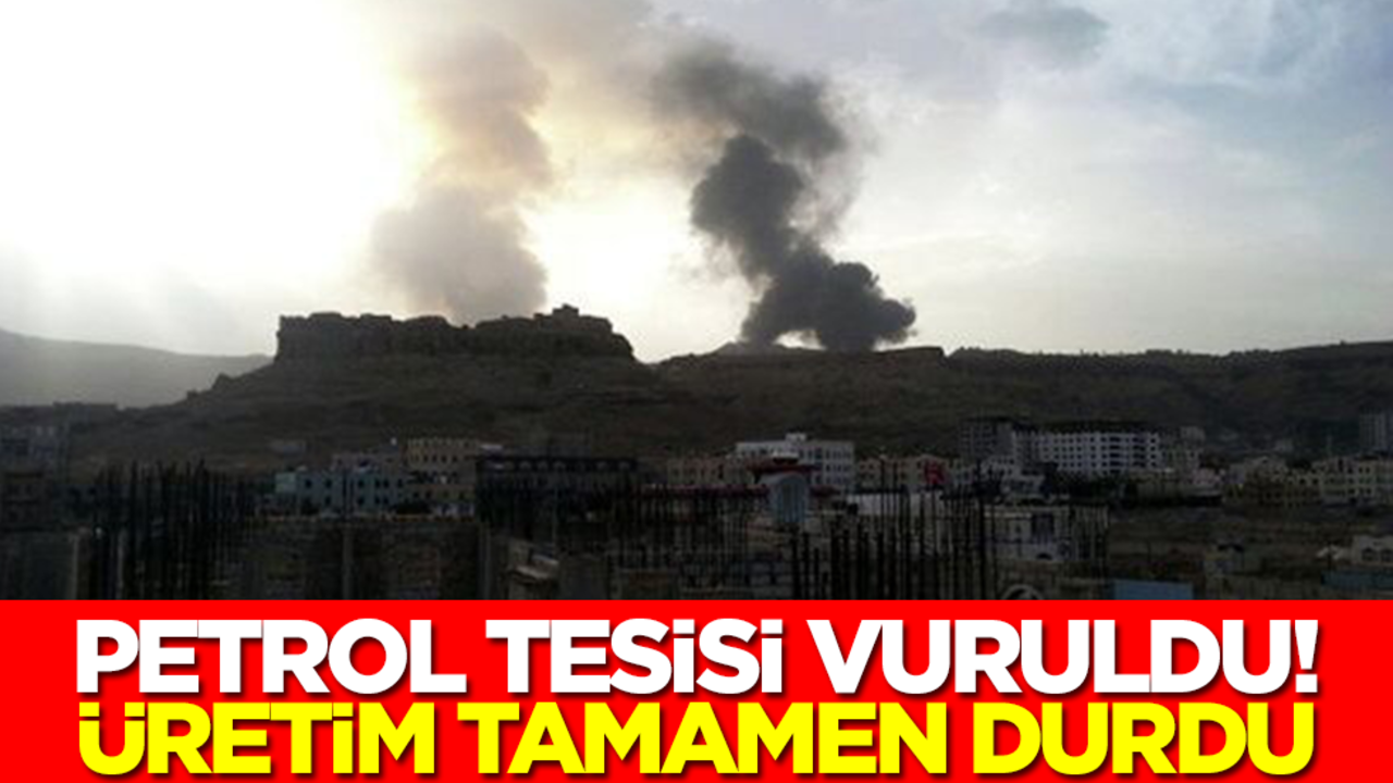 Petrol tesisi vuruldu! Üretim tamamen durduruldu