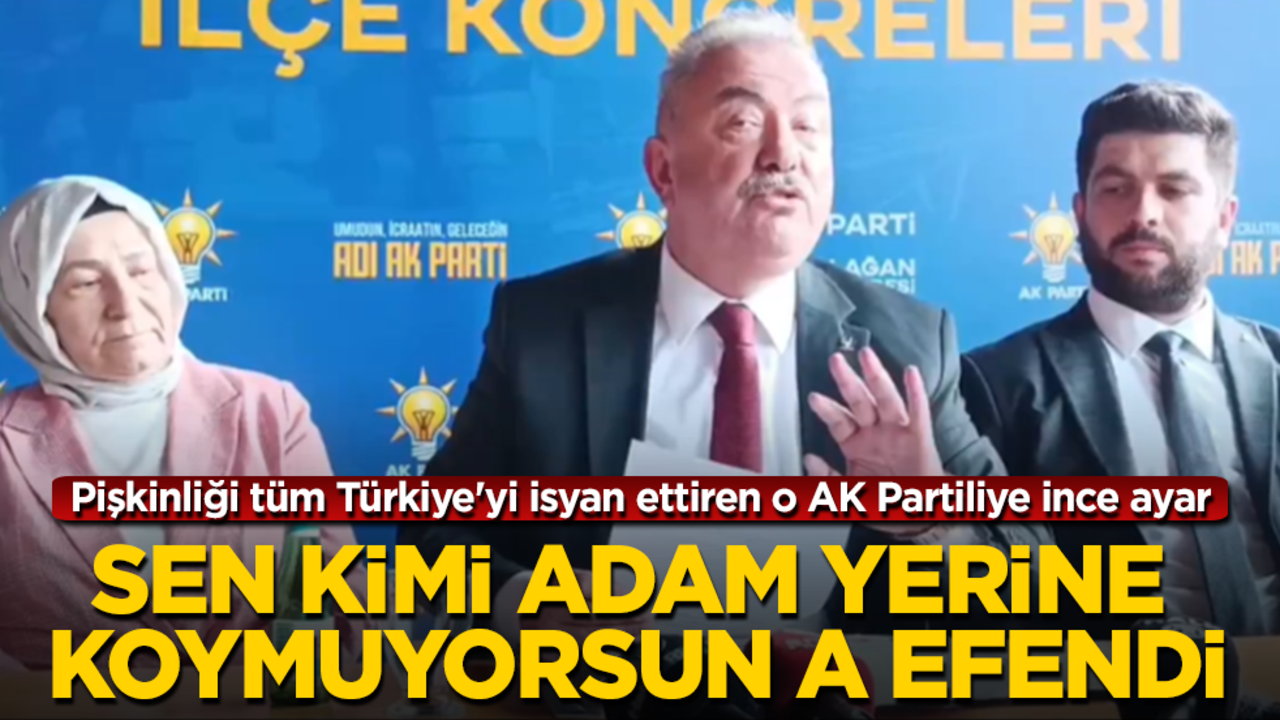 Pişkinliği tüm Türkiye'yi isyan ettiren o AK Partiliye ince ayar! Sen kimi adam yerine koymuyorsun a efendi
