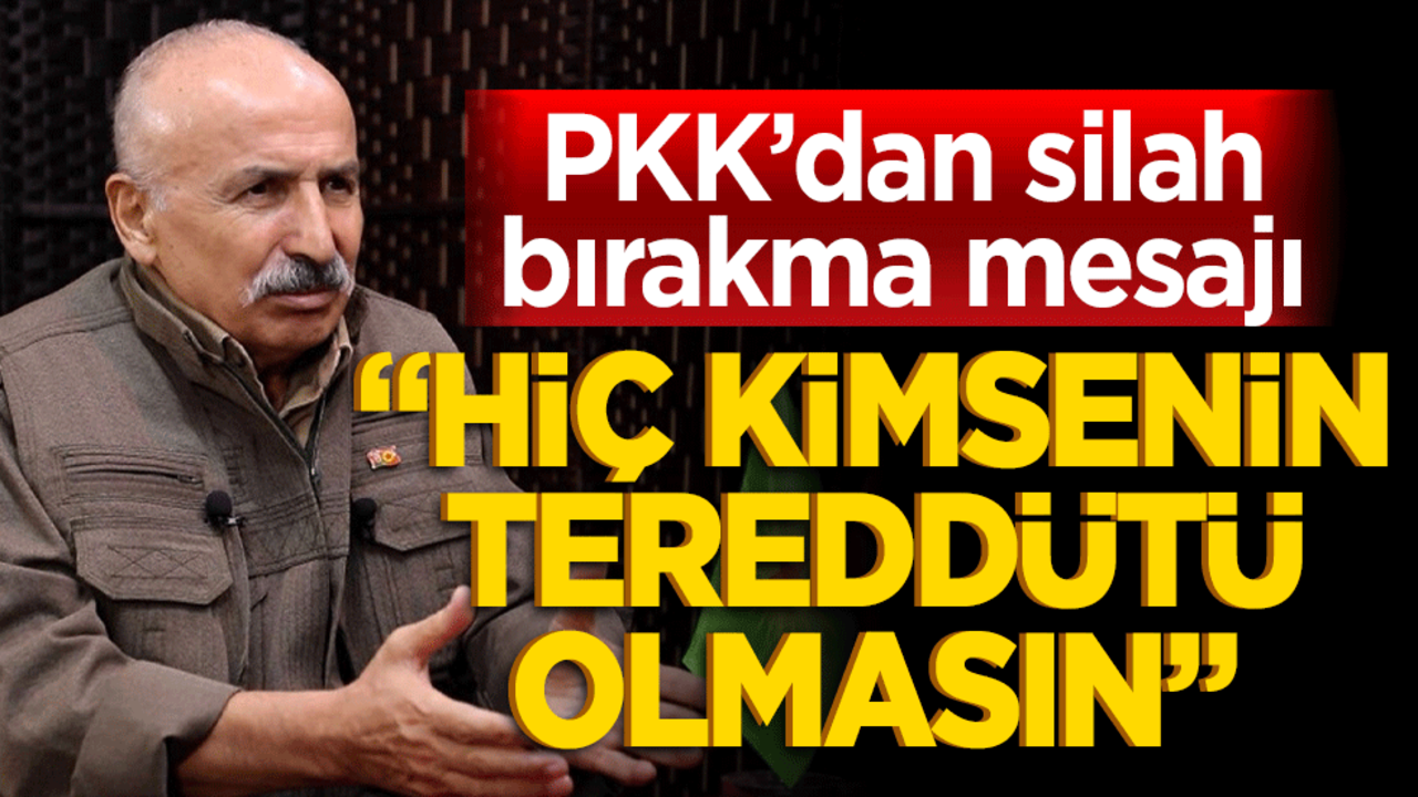 PKK’dan silah bırakma mesajı: "Hiç kimsenin tereddüdü olmasın"
