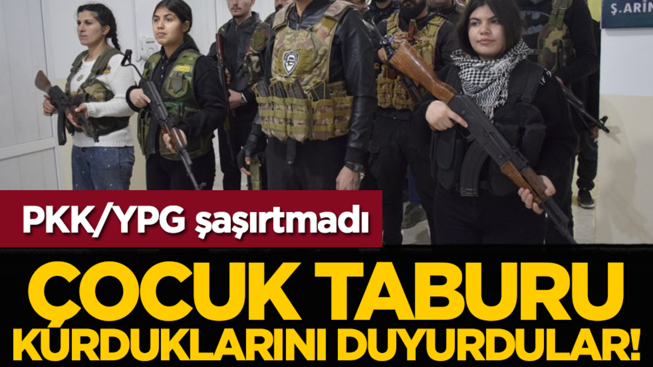 PKK/YPG şaşırtmadı: Çocuk taburu kurduklarını duyurdular!