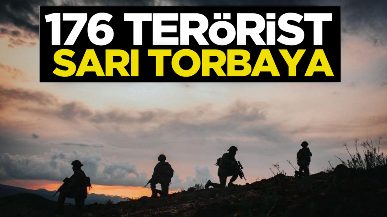 PKK/YPG’ye ağır darbe! 176 terörist yok edildi